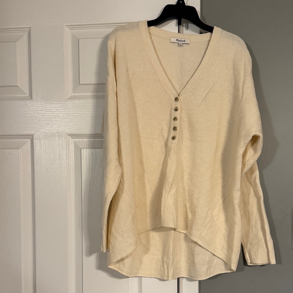 Madewell Asherton Waffle Henley Sweater